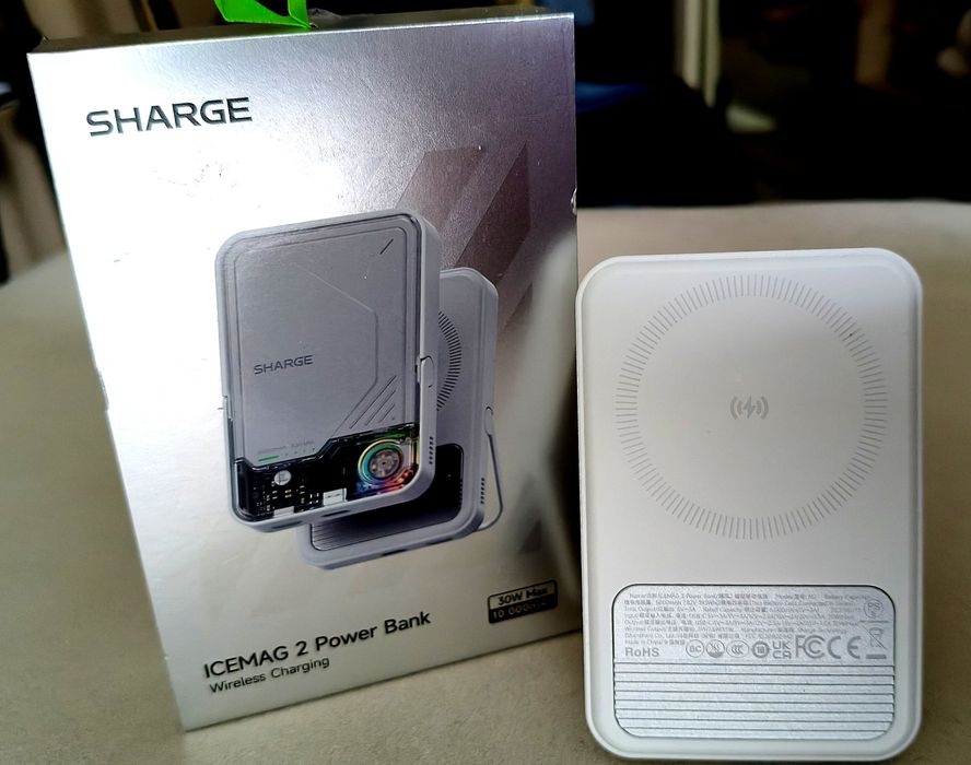 SHARGE ICE MAG 2 Magnetic Wireless Power Bank 10000mAh
