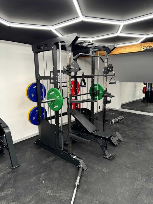 Smith Brama Klatka Half Rack Suwnica Ze Stosem 2x100KG KRAUSE FITNESS