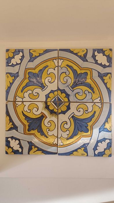Painel 4 azulejos antigos