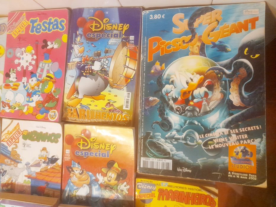 Conjunto de 20 Livros de Banda Desenhada Disney Diversos