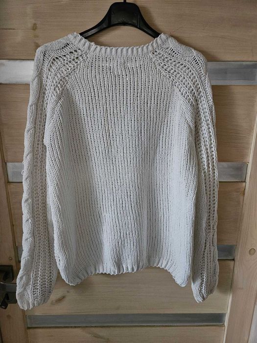 sweter kremowy szenil 34 XS