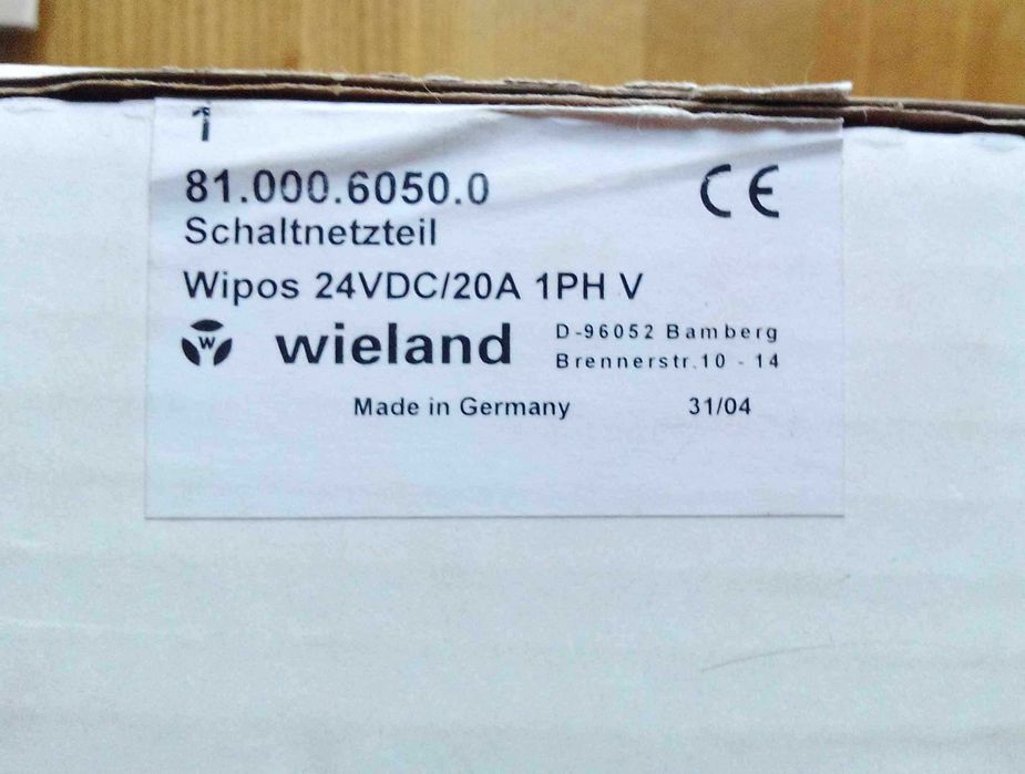 Блок питания Wieland Wipos24V/20A