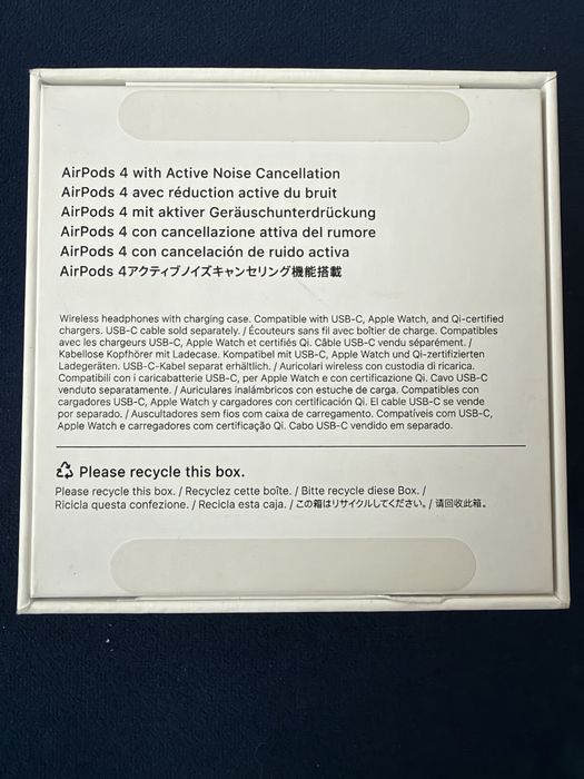 AirPods 4 ANC, gwarancja, stan bdb