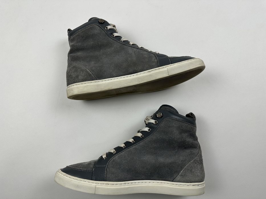 Високі кросівки philipp plein skulls sneakers grey