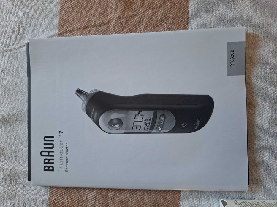 Braun IRT6520 Thermoscan 7 Termometr elektroniczny do ucha czarny