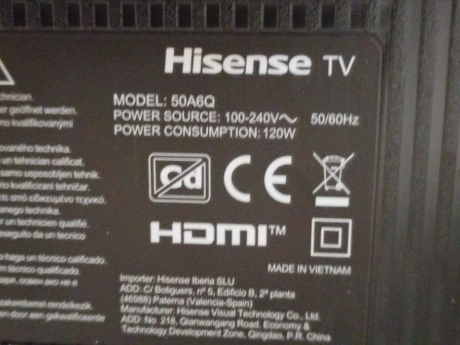 TV - Hisense 50"