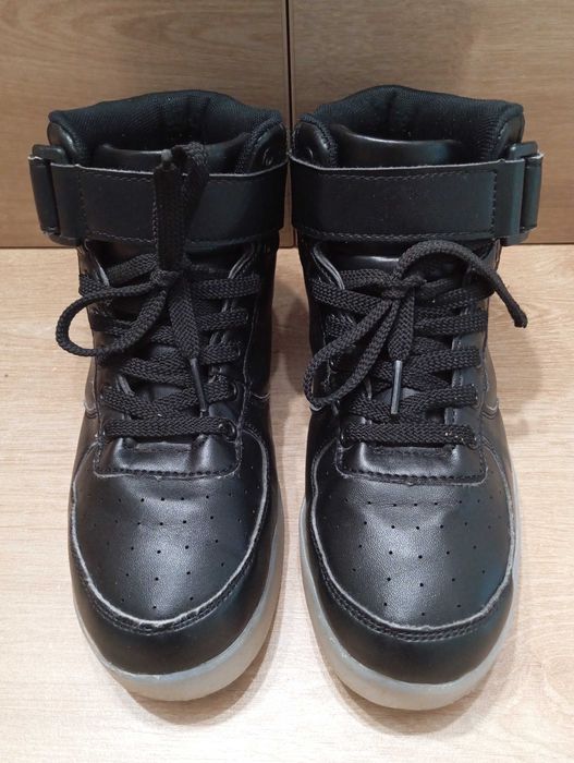 Buty shuffle dance LED czarne Air Młodzieżowe -podświetlenie Rozm. 37