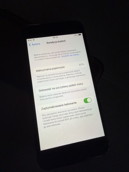 Iphone  7 czarny super stan.