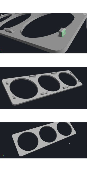 Suporte manómetros Jeep Cherokee XJ