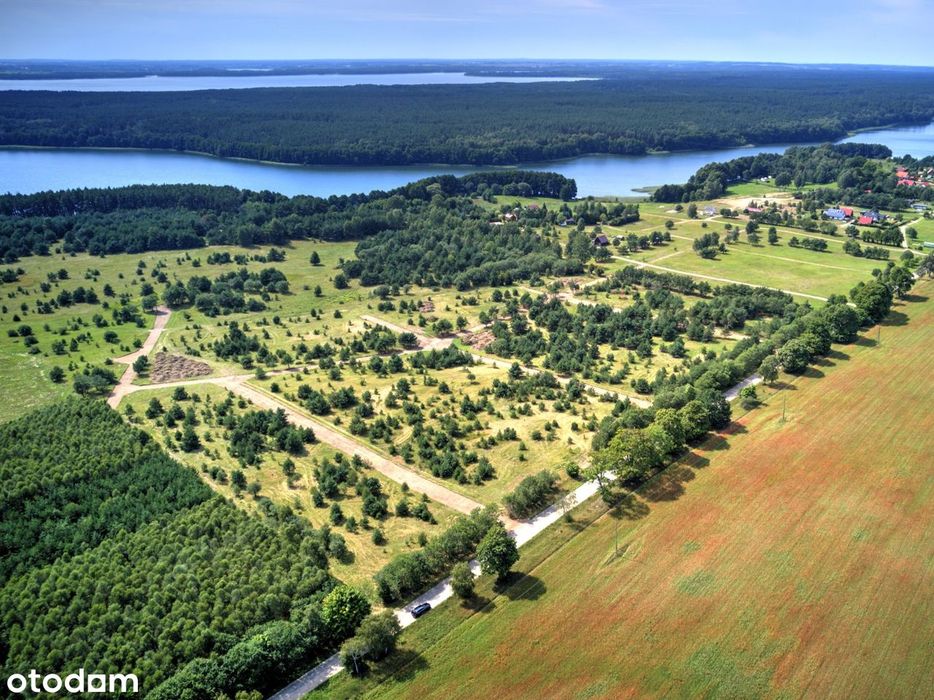 Ogrodzona działka nad jeziorem Dołgie na raty bez banku