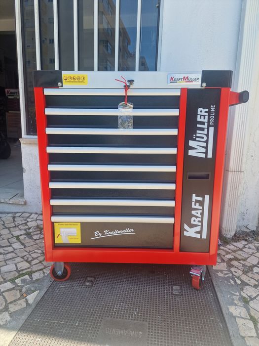 Carrinho de ferramenta de 8 gavetas 7 completas novo