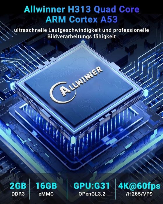 X96Q Smart TV Box Android 10.0 4K Allwinner H313 4K dekoder H.265 HEVC