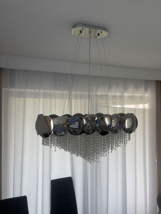 Lampa wiszaca z krysztalkami