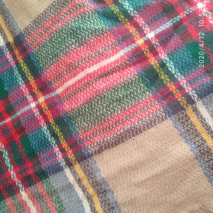 Lenço xadrez cachecol