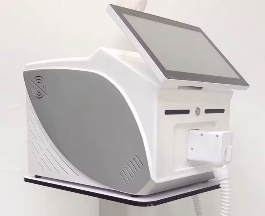 Máquina de depilação a laser de diodo de 4 comprimentos de onda - Indolor com resfriamento lce para rosto e corpo.