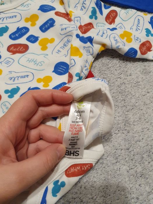 Zestaw 3 body, Disney baby, rozm.68
