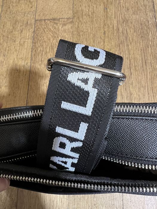 Mala Bandoleira Karl Lagerfeld K/Ikonik 2.0 Monograma - Nova