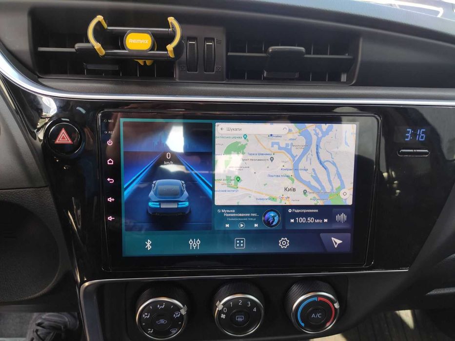 Штатная магнитола для Toyota Corolla E180 2016-2019 установка магнитол