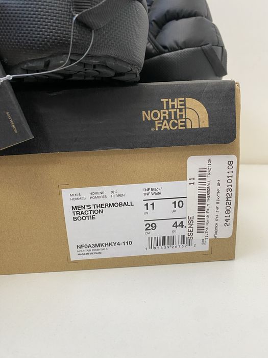 Сліпони The North Face Thermoball Traction Bootie Black оригінал