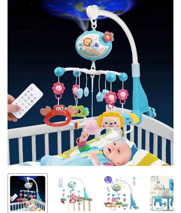 Brinquedo musical para berço