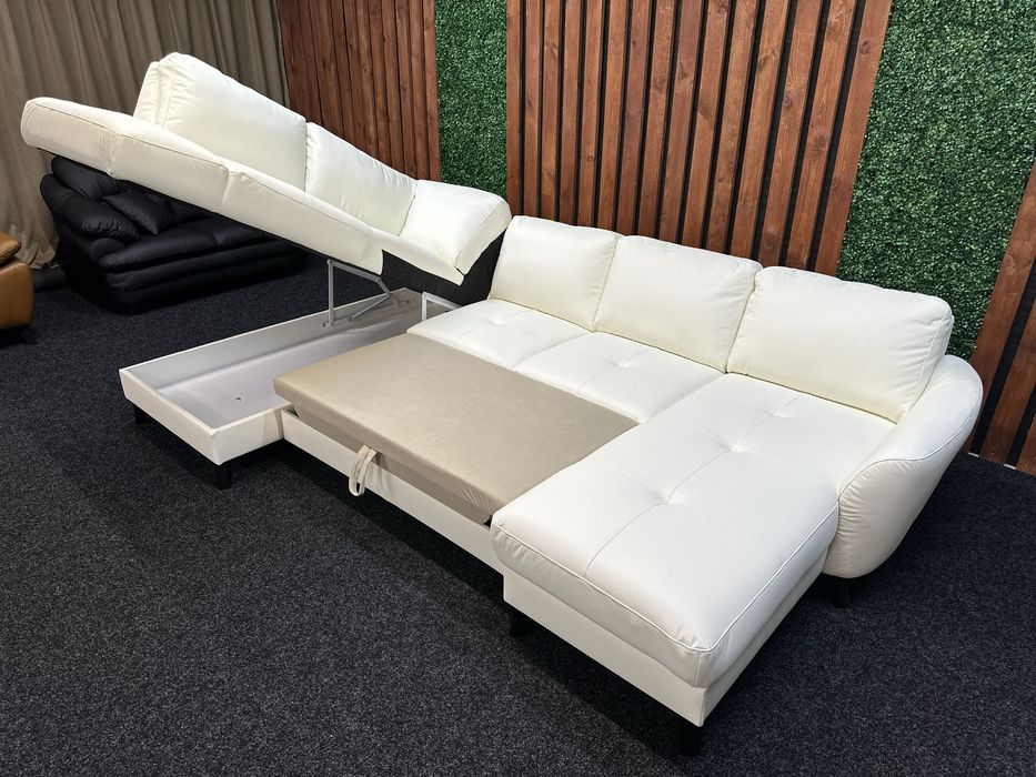НОВИЙ шкіряний диван П-подібний. Німеччина. Розмір ХХЛ. Кожаный уголок