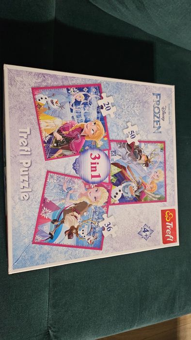 Puzzle  Kraina Lodu 3w1