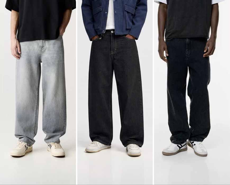 Широкі Джинси Pull&Bear Bershka Оригінал Нові Широкие Джинсы Мужские