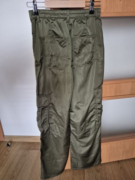 Spodnie bojówki H&M zielone dla dziewczynki rozm 158 nowe