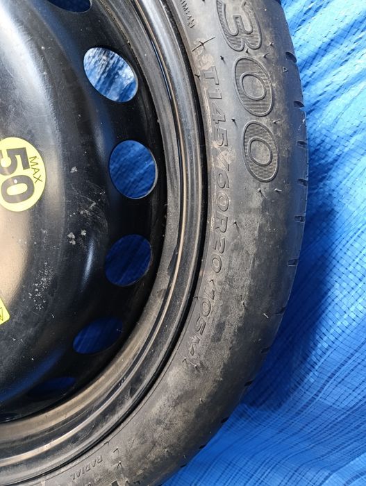 Koło dojazdowe dojazdówka 20" audi a6c7  et 22 kompletne  podnośnik klucz  stan bdb.