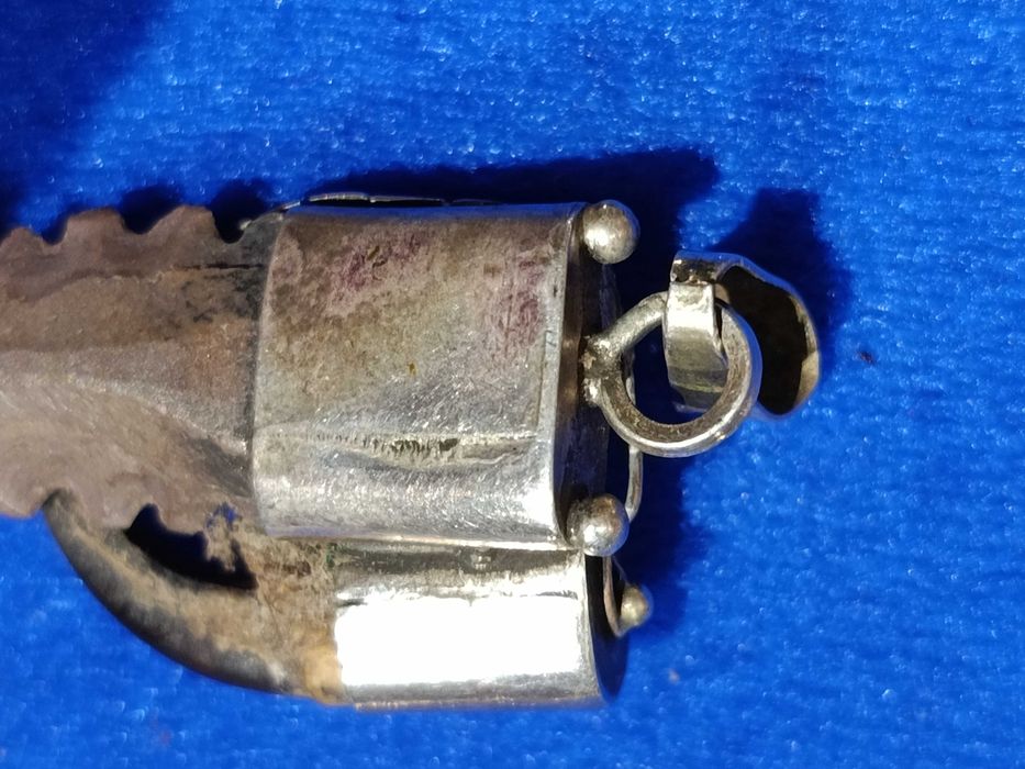 Pendente Pré Histórico acabamentos prata 925 Síria Antiga 4,5 cm