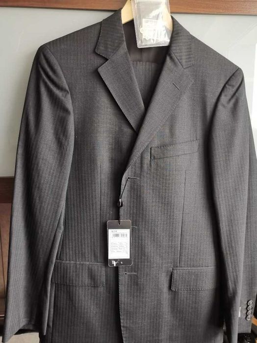 Garnitur męski Zegna w paski