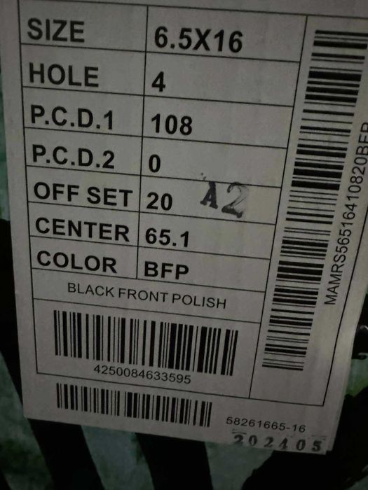 Alufelgi 4x108 r16 CITROEN NOWE! C2 C3 C4 C5 DS3 DS4 Berlingo 70#