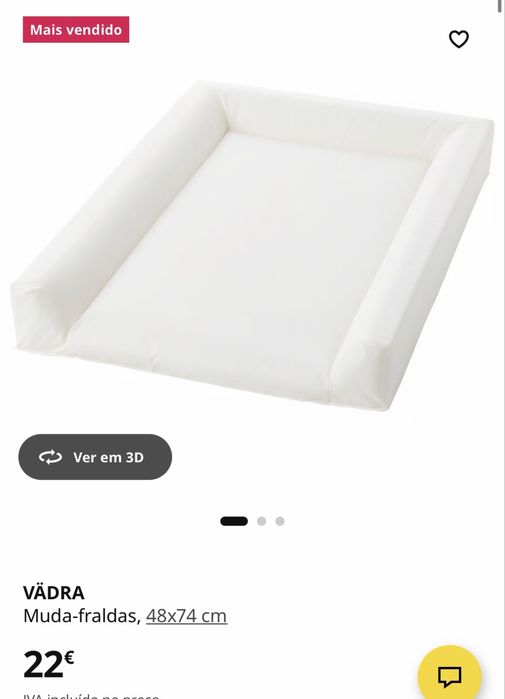Muda-fraldas VÄDRA IKEA