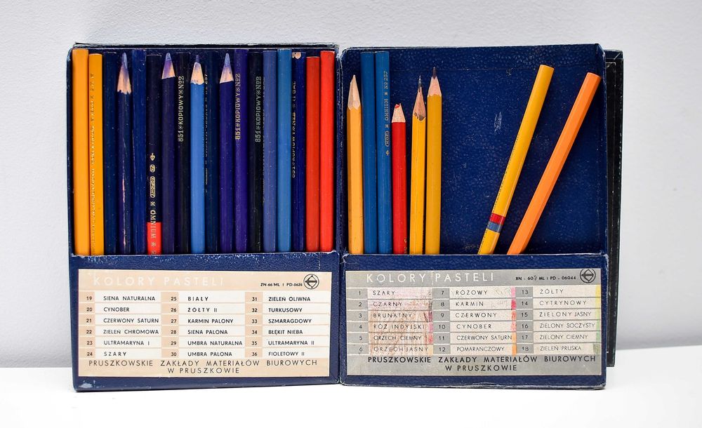 2x Pastele Kredki PRL Lata 90