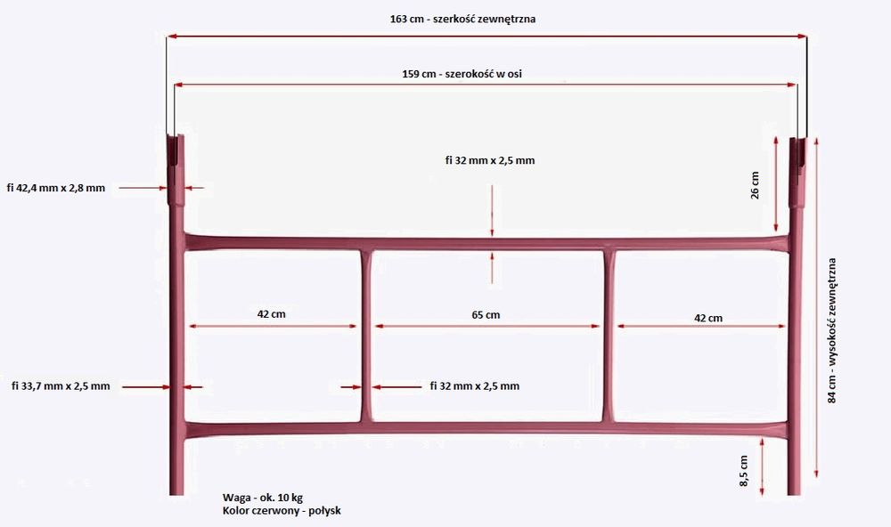 Ramka rusztowania warszawskie ciężkie grube do murowania