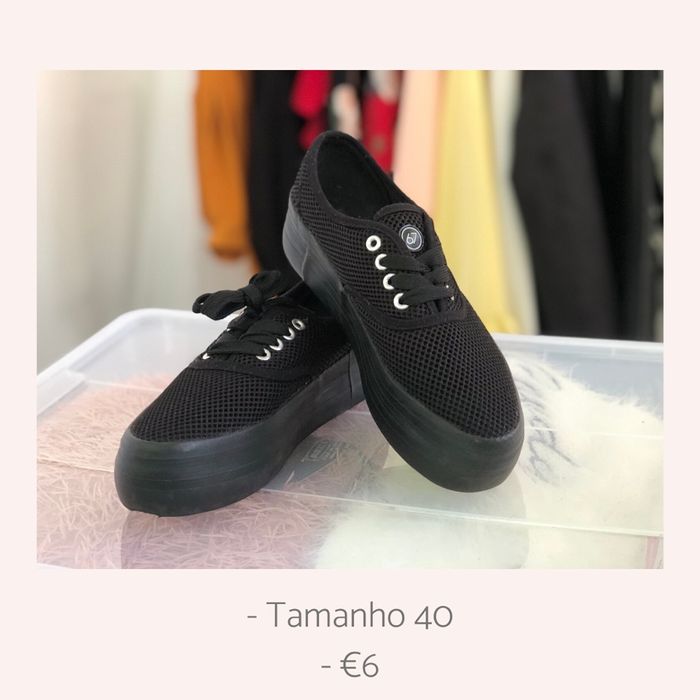 Tenis Plataforma Preto