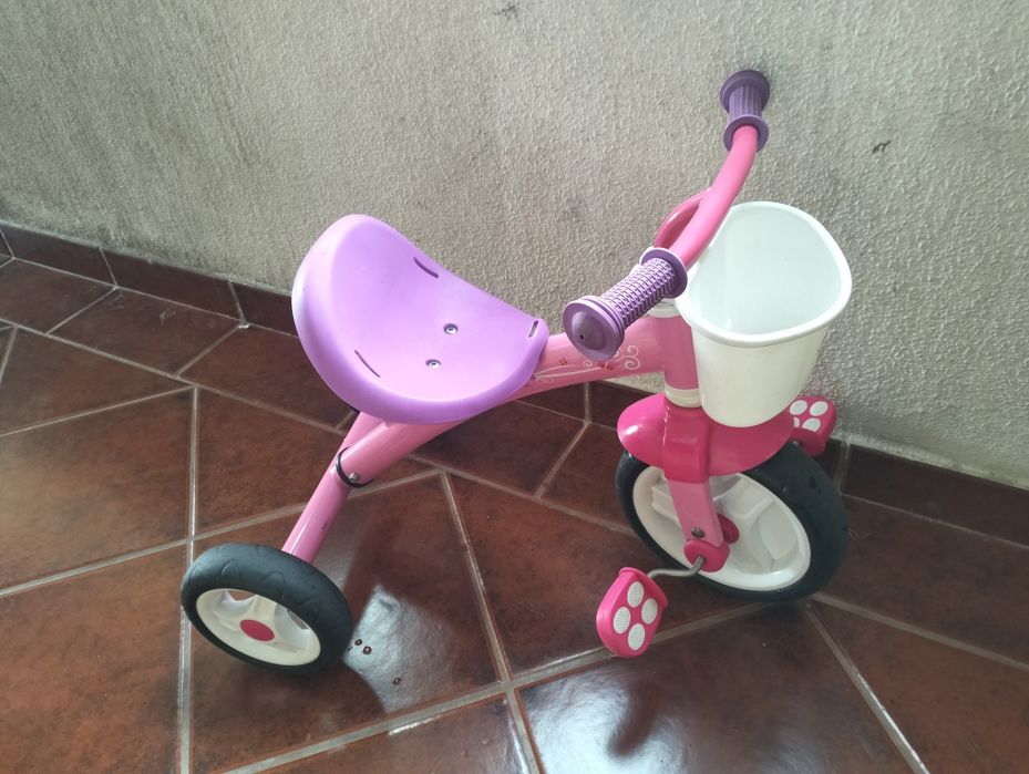 Triciclo para menina u go rosa