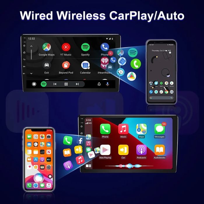 Автомагнітола магнітофон Android 14 2/32gb carpley Android avto