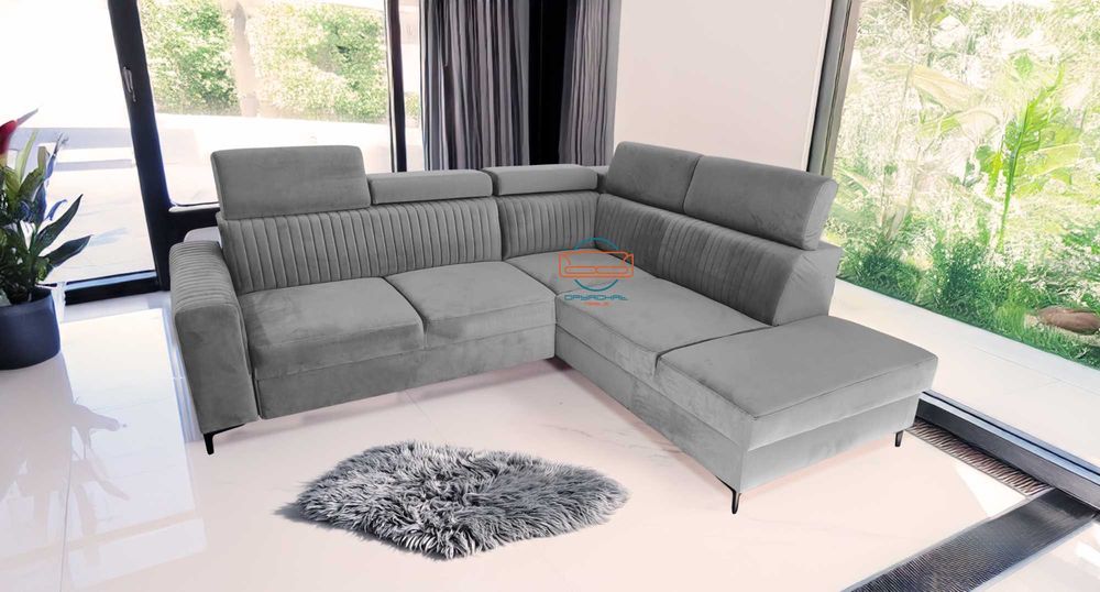 PRODUCENT ! Wygodny narożnik spanie zagłówki na wymiar nr. 70/2025