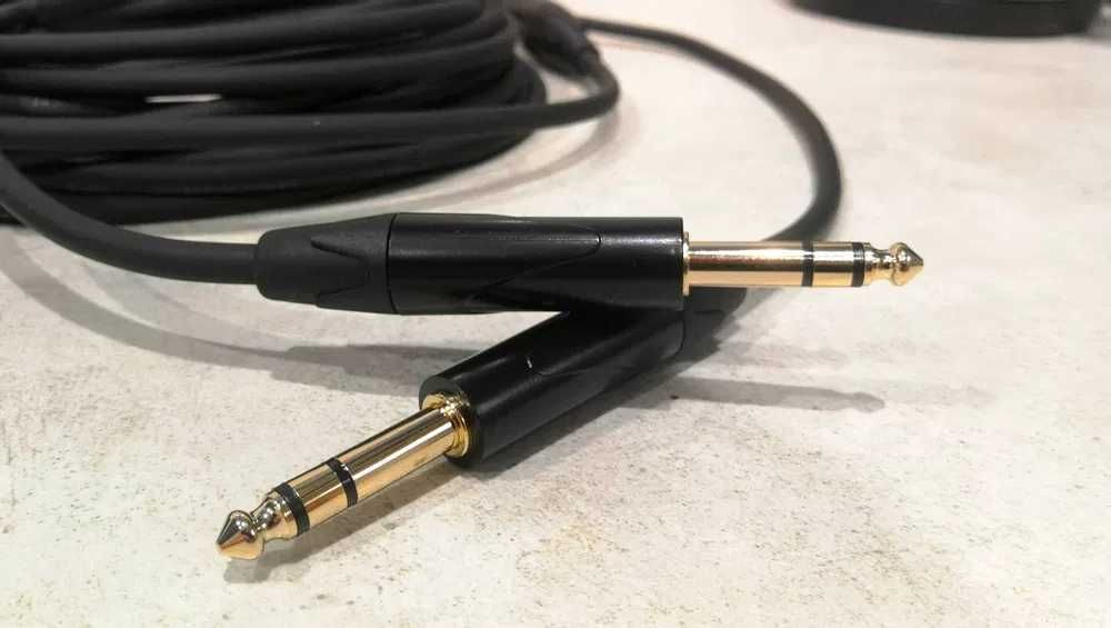 Kabel JACK TRS (stereo) JACK-JACK symetryczny przewód audio - 0,3m
