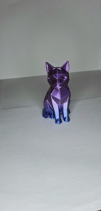 Figura de um gato feito na impressora 3d