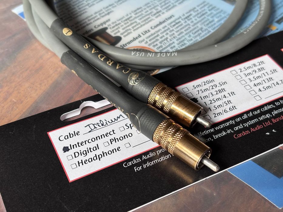 Interkonekt RCA Cardas Iridium 2x1 m