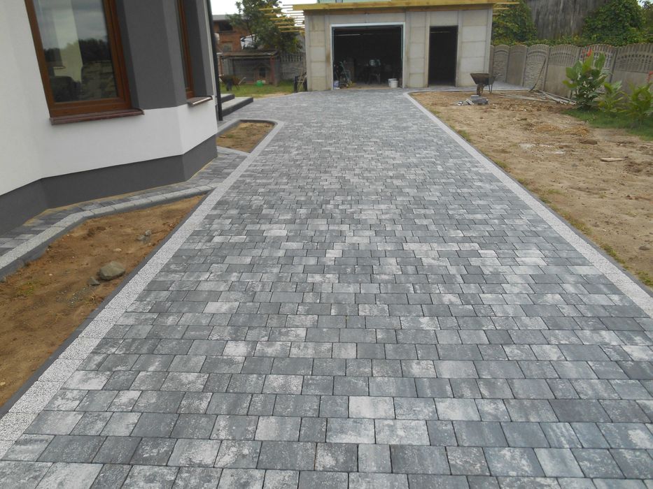 Układanie kostki brukowej brukarstwo kostka brukowa