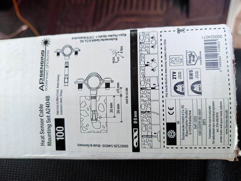 zestaw montażowy kabla czujnika temperatury (Heat Sensor Cable Mounting Set A2404B)
