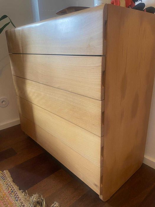 Mobília Quarto Moderna Completa (Madeira maciça)