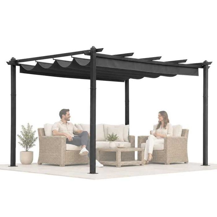 Pergola 3x4 zadaszenie ogrodowa altana pawilon Parasol do ogrodu daszek