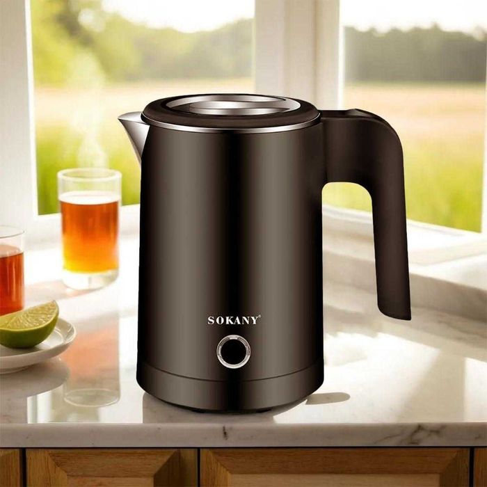 Електричний чайник дорожній SOKANY SK-SH-1077 чорний 0.5 літра
