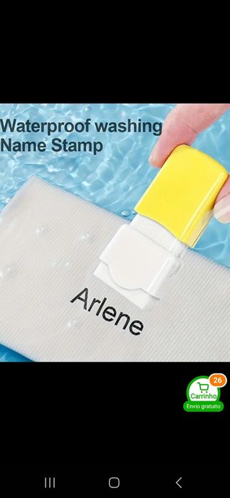 Carimbos personalizados com gravação de nome