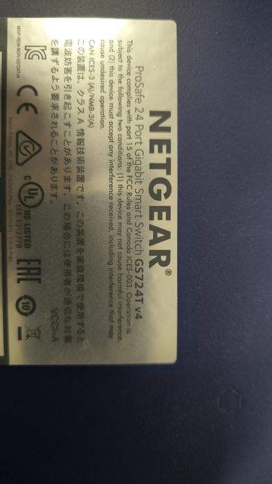 Switch Netgear GS724-T