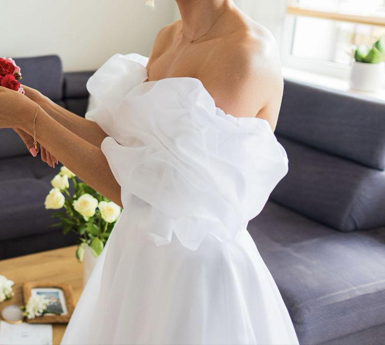 Suknia ślubna 38/40 gorsetowa, gorset kryty